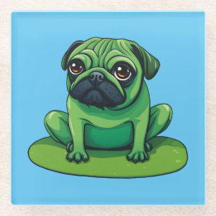 Lili Pug Glazen Onderzetter