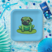 Lili Pug Papieren Bordje (Feest)
