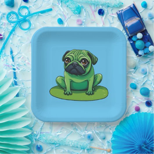 Lili Pug Papieren Bordje (Feest)
