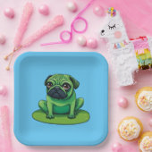 Lili Pug Papieren Bordje (Feest)