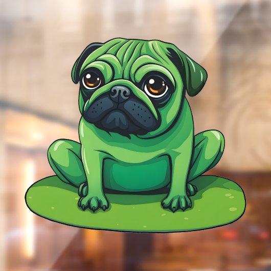 Lili Pug Raamsticker (Vel 2)