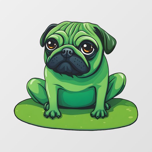 Lili Pug Raamsticker (Vel)