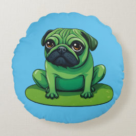 Lili Pug Rond Kussen