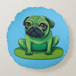 Lili Pug Rond Kussen