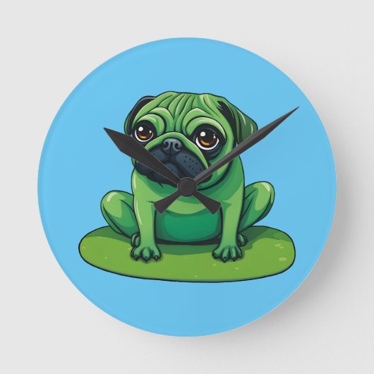 Lili Pug Ronde Klok (Voorkant)