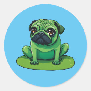 Lili Pug Ronde Sticker