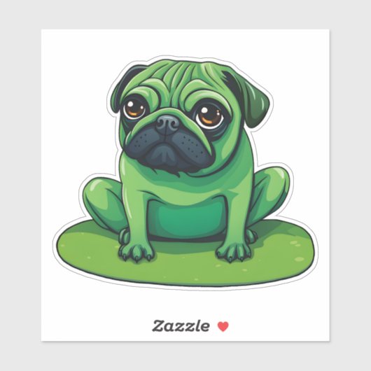 Lili Pug Sticker (Vel)