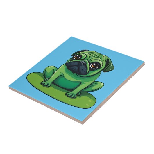 Lili Pug Tegeltje (Zijkant)