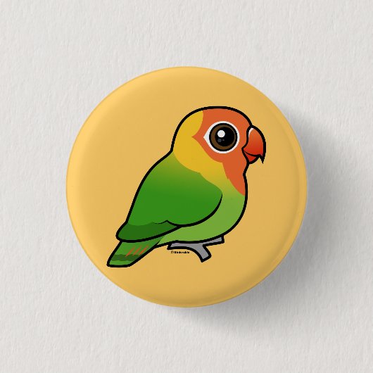 Lilians Lovebird Ronde Button 3,2 Cm (Voorkant)