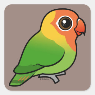 Lilians Lovebird Vierkante Sticker