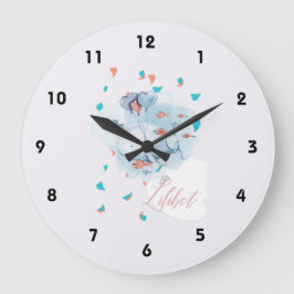 Lilibet genaamd Magical WHALE Gifts for Girls Grote Klok