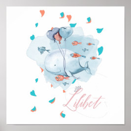 Lilibet genaamd Magical WHALE Gifts for Girls Poster