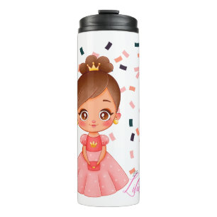 Lilibet genaamd Peach Princess Cadeaus voor Meisje Thermosbeker