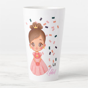 Lilibet Genoemd Perzik Prinses Cadeaus voor Meisje Latte Mok