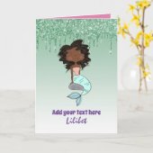 Lilibet  Girly Princess Cards - Gepersonaliseerd Kaart (Gele Bloem)