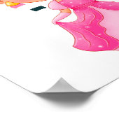 Lilibet Named Pink Princess Gifts for Girls Poster (Hoek)