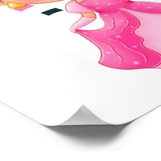 Lilibet Named Pink Princess Gifts for Girls Poster (Hoek)