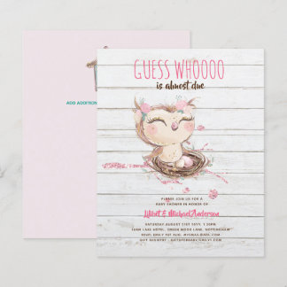 Lilibet Owl Baby Girl Shower
