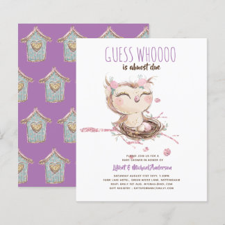 Lilibet Uil Baby Meisje Shower