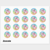 Lilie ronde sticker (Vel)