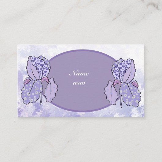 Lilie visitenkarte visitekaartje (Voorkant)