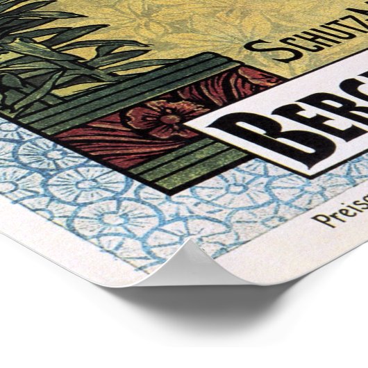 LILIENMILCH SEIFE Melkzeep en  Adverteren Poster (Hoek)