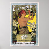 LILIENMILCH SEIFE Melkzeep en  Adverteren Poster (Voorkant)