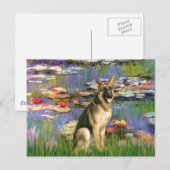Lilies 2 - Duitse Herdershond 2 Briefkaart (Voorkant / Achterkant)