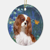 Lilies 5- Cavalier (Blenheim) Keramisch Ornament (Links)