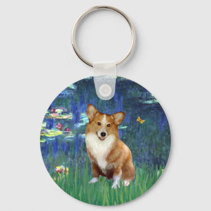 Lilies #5 - Pembroke Welsh Corgi 1 Sleutelhanger