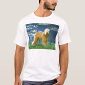 Lilies 5 - Wheaten Terrier (standaard) T-shirt (Voorkant)