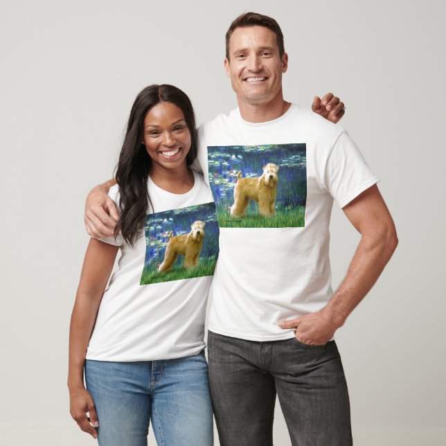 Lilies 5 - Wheaten Terrier (standaard) T-shirt (Unisex)
