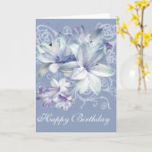 Lilies (aanpasbaar) kaart (Gele Bloem)