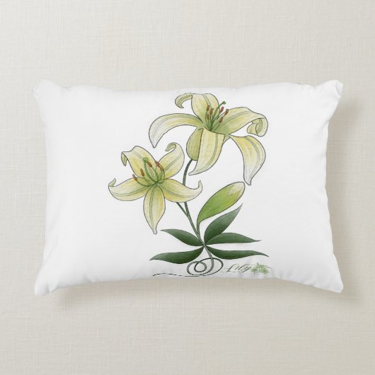 Lilies Accent Kussen (Voorkant)