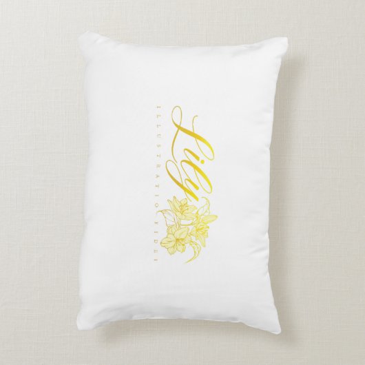 Lilies Accent Kussen (Achterkant (Verticaal))