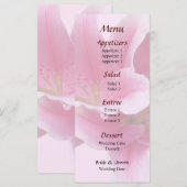 Lilies Arm in Arm Trouwmenu Menu (Voorkant / Achterkant)