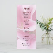 Lilies Arm in Arm Trouwmenu Menu (Staand voorkant)