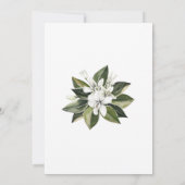 Lilies Baby shower Invitation Kaart (Achterkant)