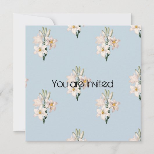  Lilies Baby shower nodigt uit Kaart (Voorkant)