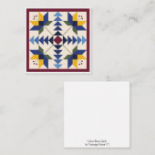 Lilies Barn Quilt Flat Notecard Notitiekaartje (Voorkant / Achterkant)