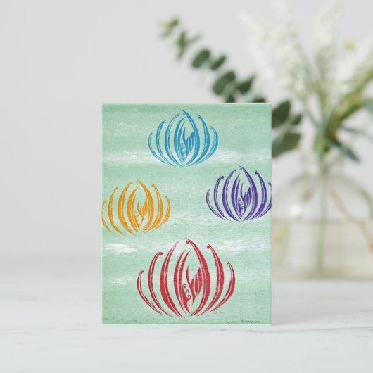 Lilies, Bidjara 2007 Briefkaart (Staand voorkant)