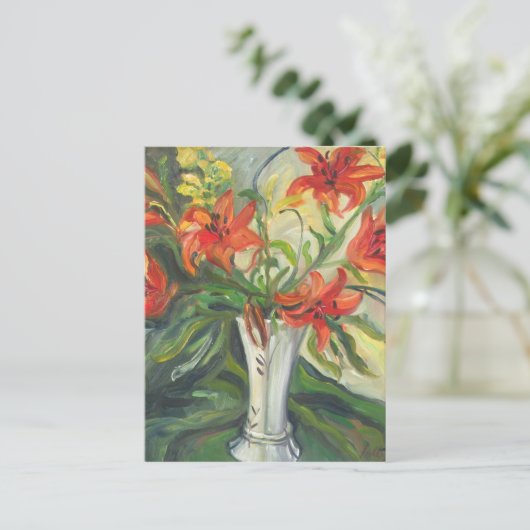 Lilies Briefkaart (Staand voorkant)