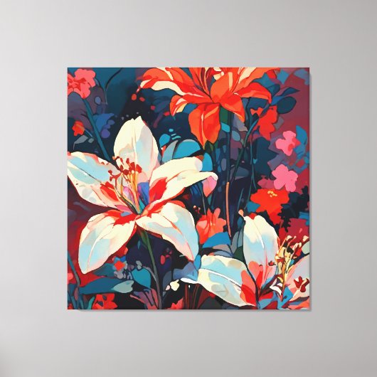 Lilies Canvas Afdruk (Voorkant)