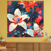 Lilies Canvas Afdruk (Insitu (Woonkamer))