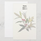 Lilies en Berries Wedding Supplies Briefpapier (Voorkant / Achterkant)