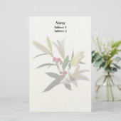 Lilies en Berries Wedding Supplies Briefpapier (Staand voorkant)