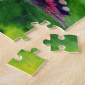 Lilies en Humming Bird Puzzle Legpuzzel (Zijkant)
