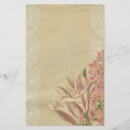 Lilies en Lace Briefpapier