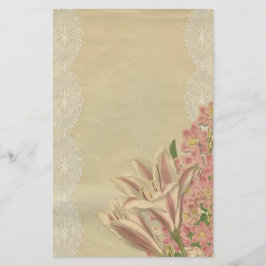 Lilies en Lace Briefpapier