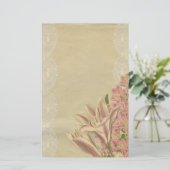 Lilies en Lace Briefpapier (Staand voorkant)